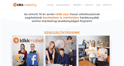 Desktop Screenshot of klikkmarketing.hu