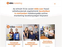 Tablet Screenshot of klikkmarketing.hu